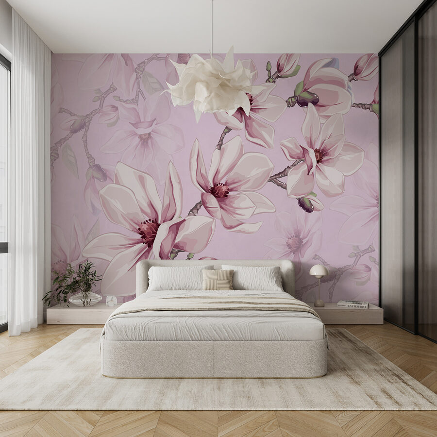 Grande plano de flores