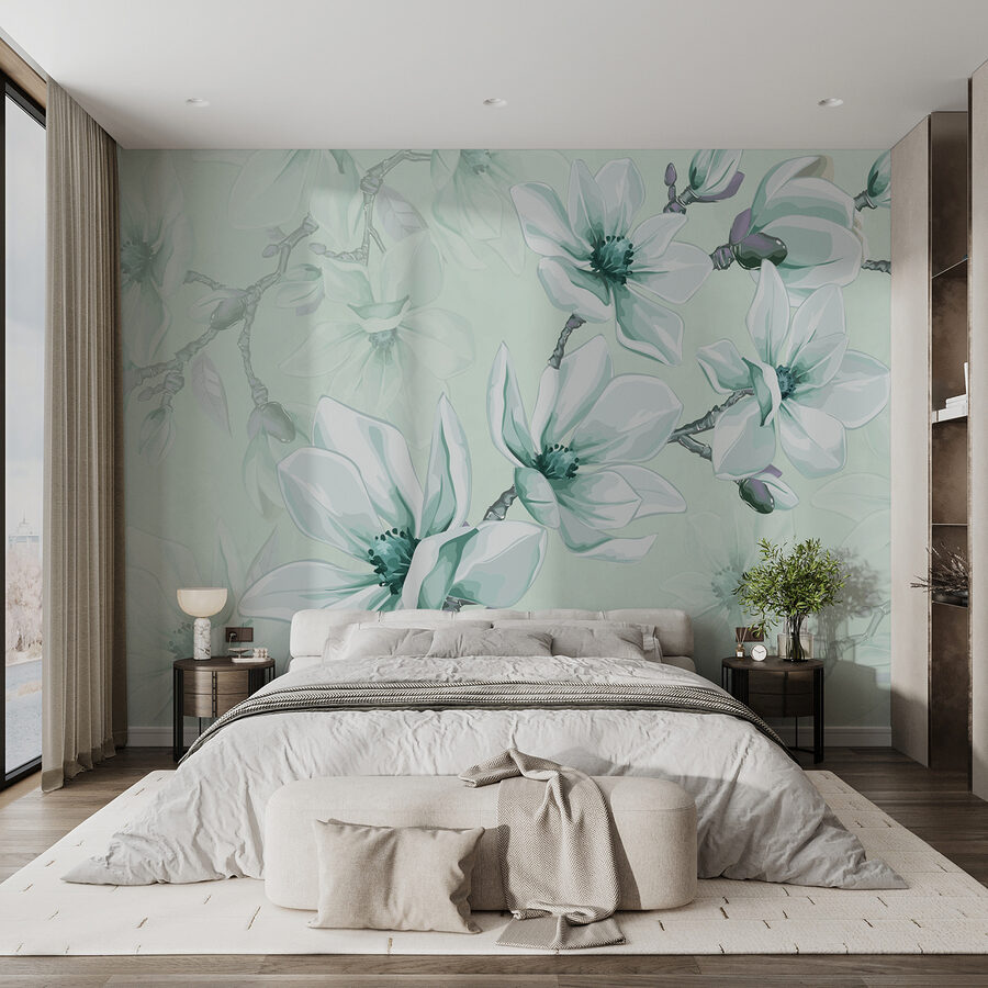 Grande plano de flores