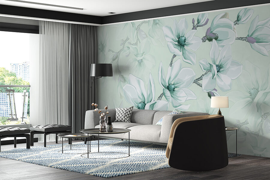Grande plano de flores