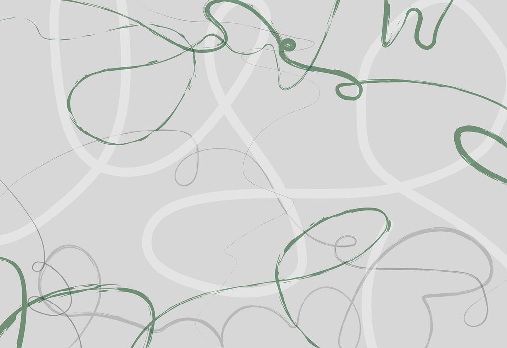 Linhas onduladas verdes e cinzentas Linhas onduladas verdes e cinzentas