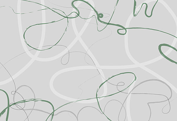 Linhas onduladas verdes e cinzentas Linhas onduladas verdes e cinzentas