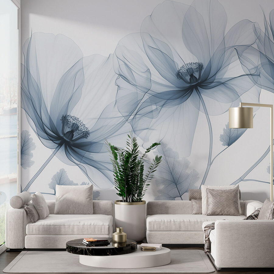Grande plano de flores
