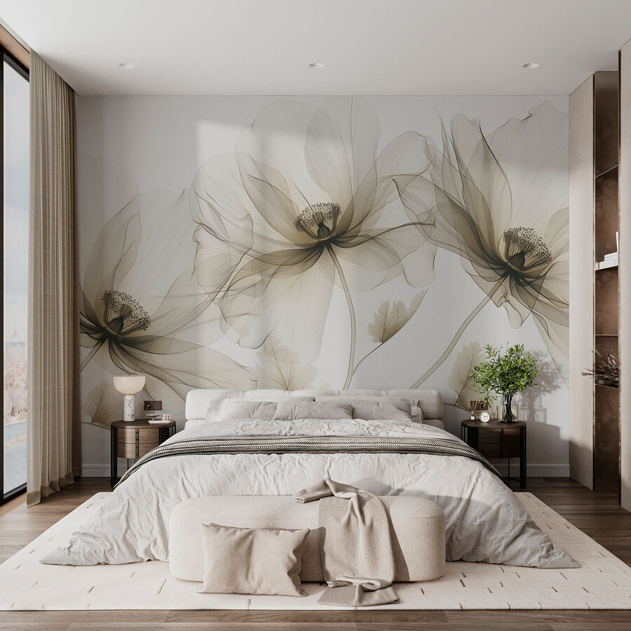 Grande plano de flores