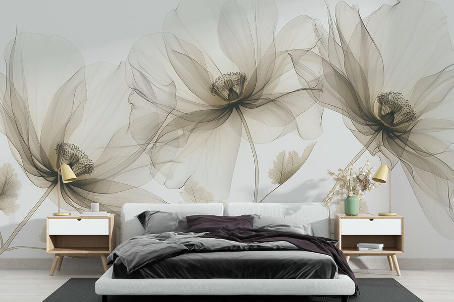 Grande plano de flores
