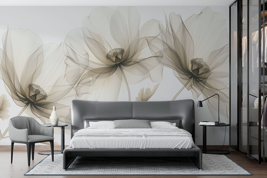 Grande plano de flores