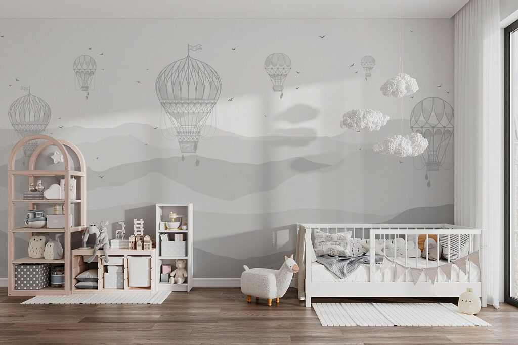 Group of hot air balloons in the sky Group of hot air balloons in the sky