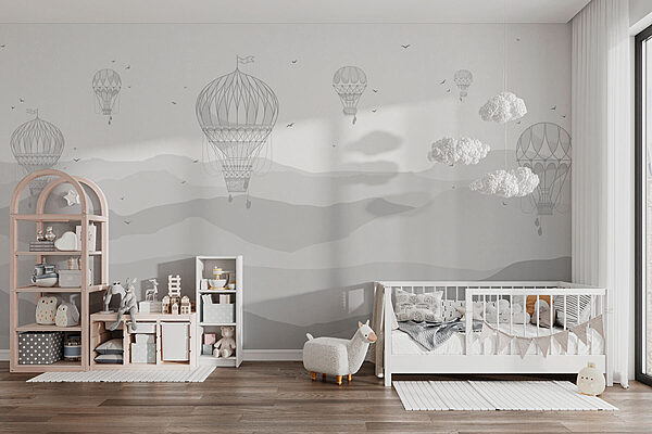 Group of hot air balloons in the sky Group of hot air balloons in the sky