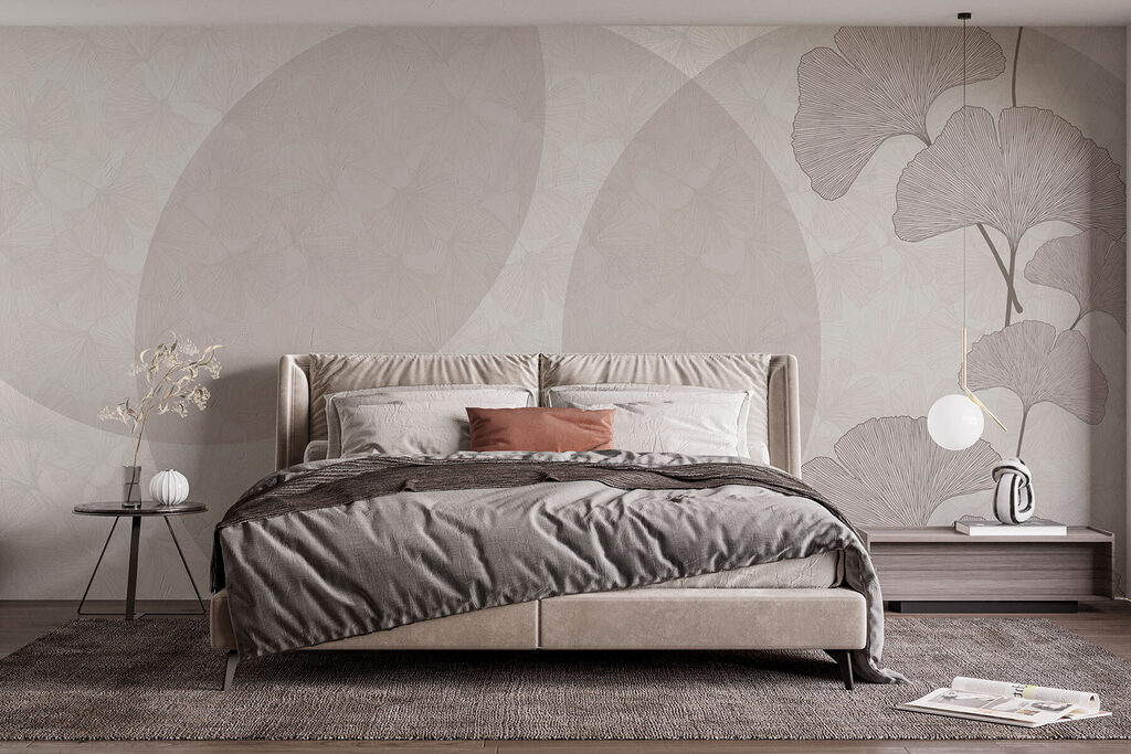 Grey and white background with circles and lines