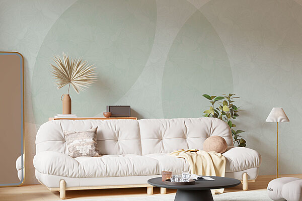 Fundo branco e verde com círculos e linhas Fundo branco e verde com círculos e linhas