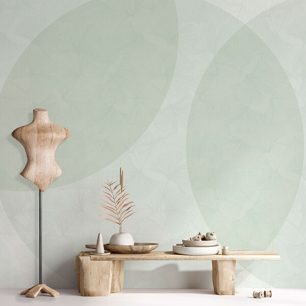 Fundo branco e verde com círculos e linhas Fundo branco e verde com círculos e linhas