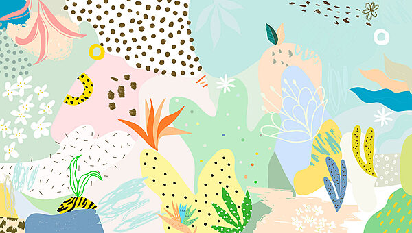 Padrão colorido com diferentes formas e cores Padrão colorido com diferentes formas e cores