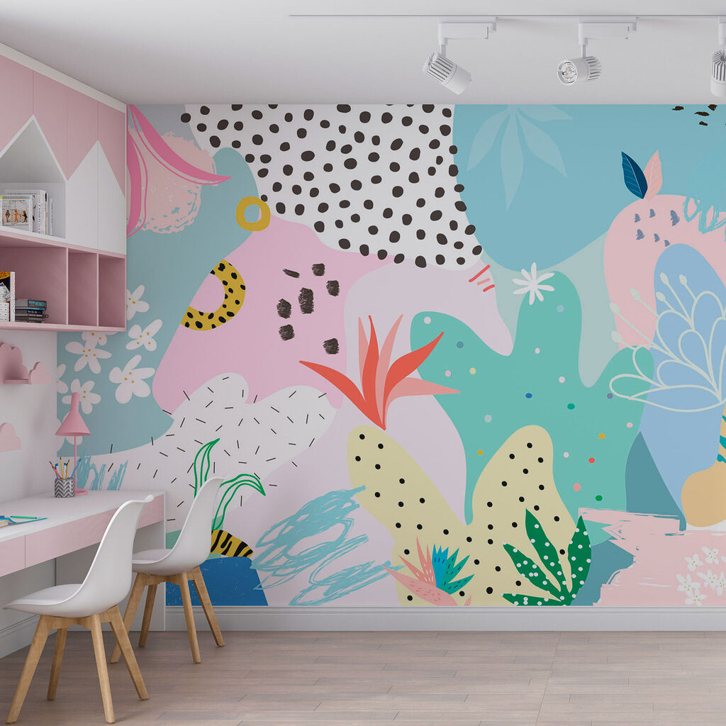 Colorful pattern with different shapes and colors Colorful pattern with different shapes and colors