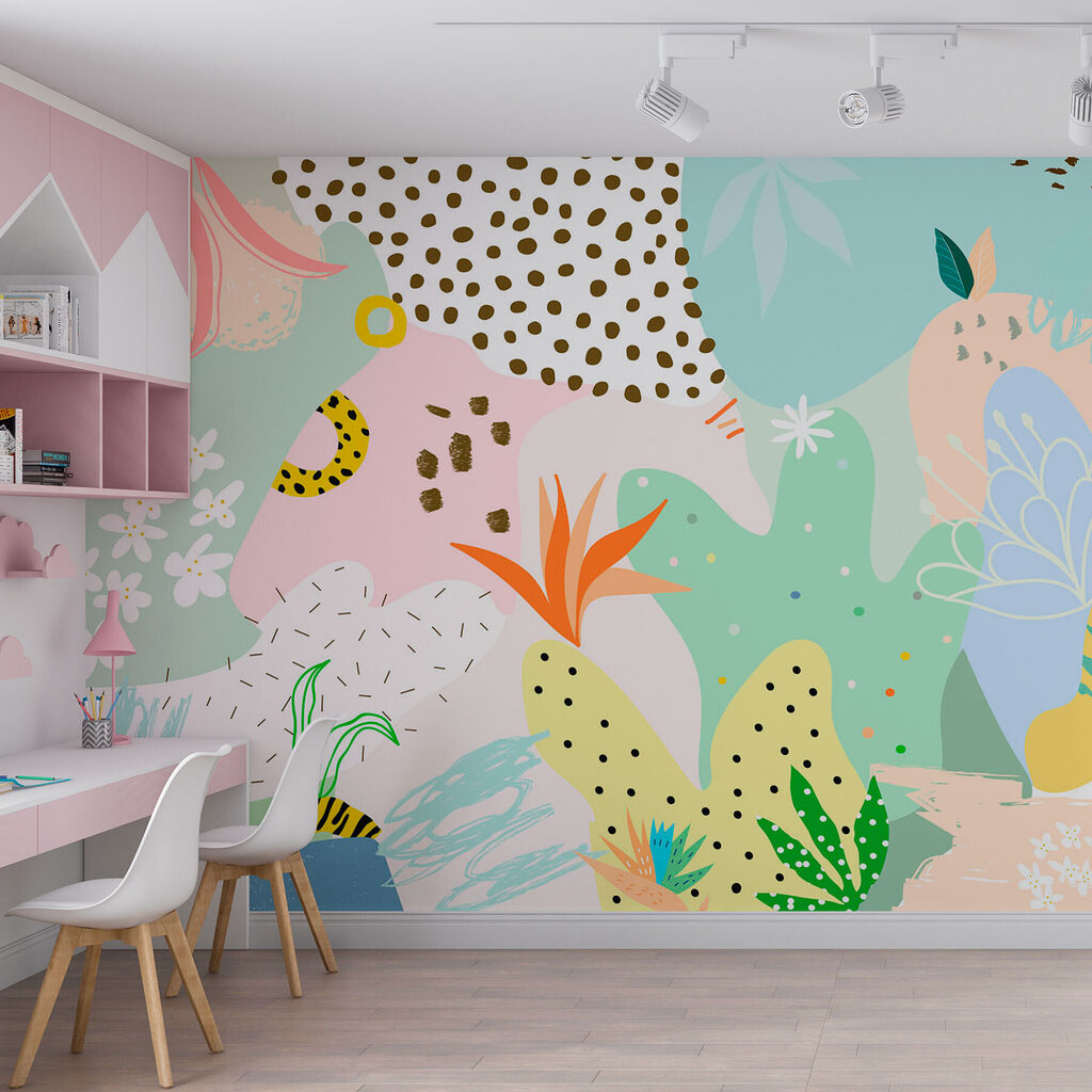 Colorful pattern with different shapes and colors Colorful pattern with different shapes and colors