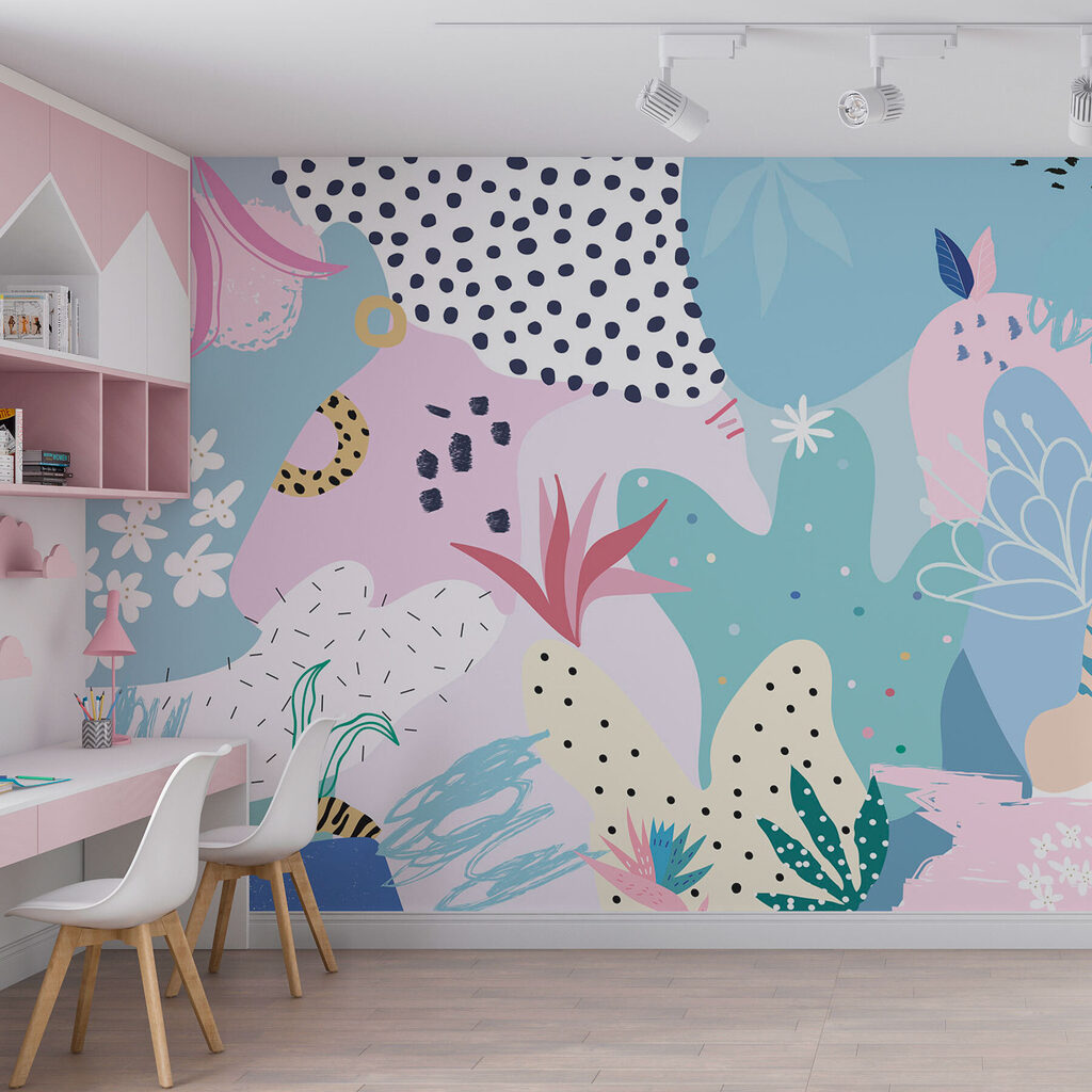 Colorful pattern with different shapes and colors Colorful pattern with different shapes and colors