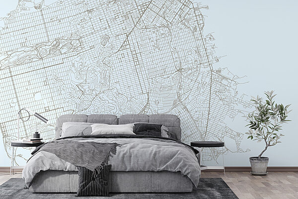 Mapa de uma cidade Papel de parede Mapa de uma cidade