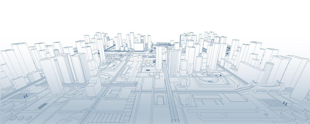 Blueprint of a city