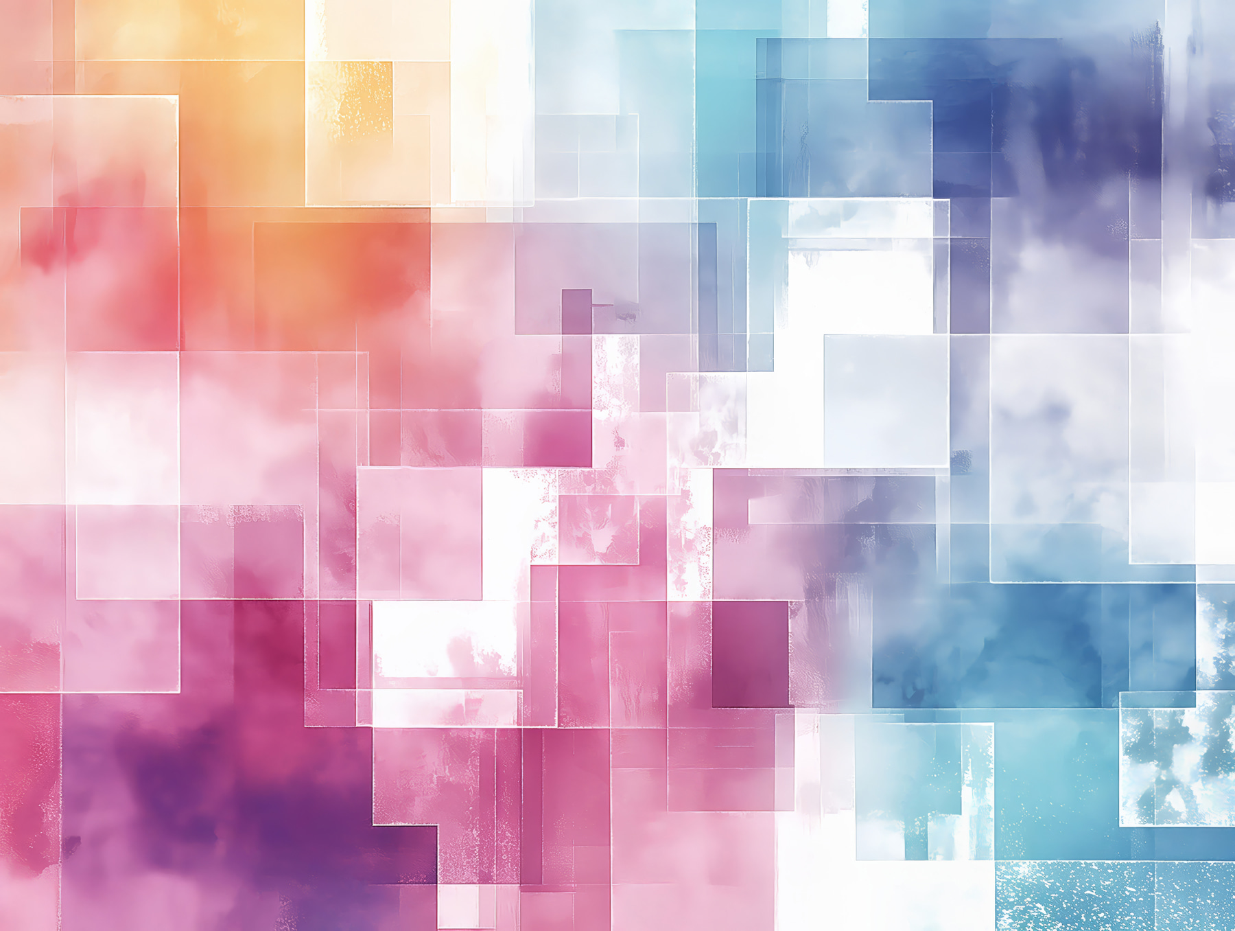 Colorful squares in different colors Colorful squares in different colors