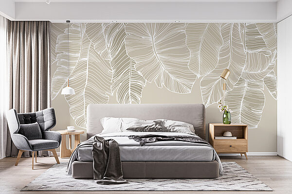 Papel de parede Grande plano das folhas (REF: w08235) Papel de parede Papel de parede Grande plano das folhas (REF: w08235)