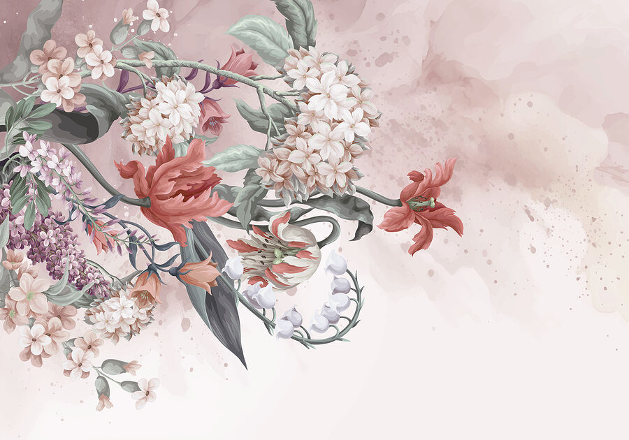 Papel de parede Grande plano de flores - Image 7
