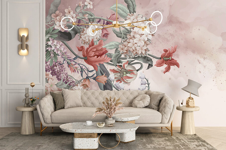 Papel de parede Grande plano de flores - Image 5