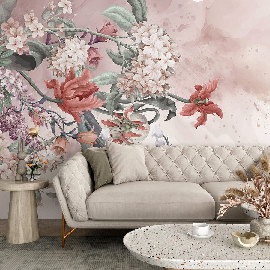 Papel de parede Grande plano de flores - Image 6