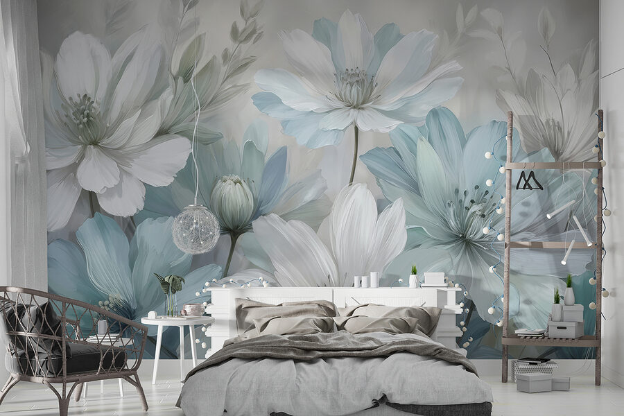 Grande plano de flores
