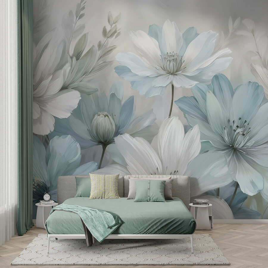 Grande plano de flores