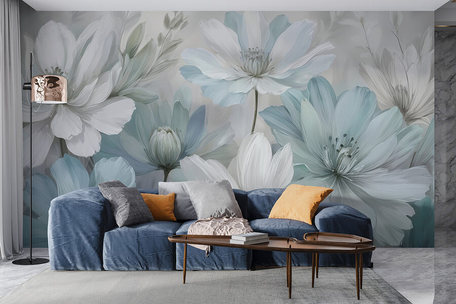 Grande plano de flores