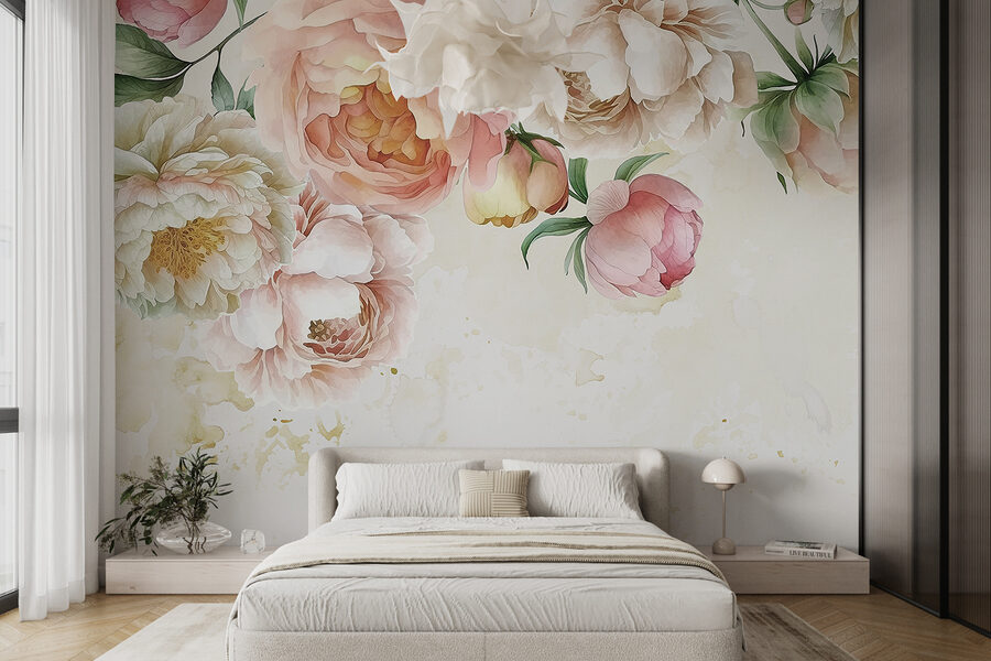 Grande plano de flores