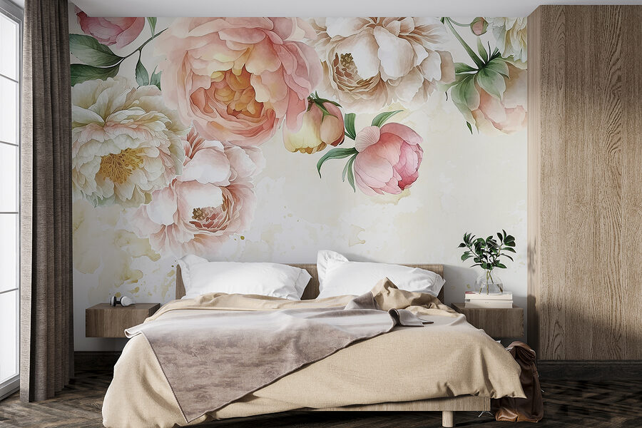 Grande plano de flores