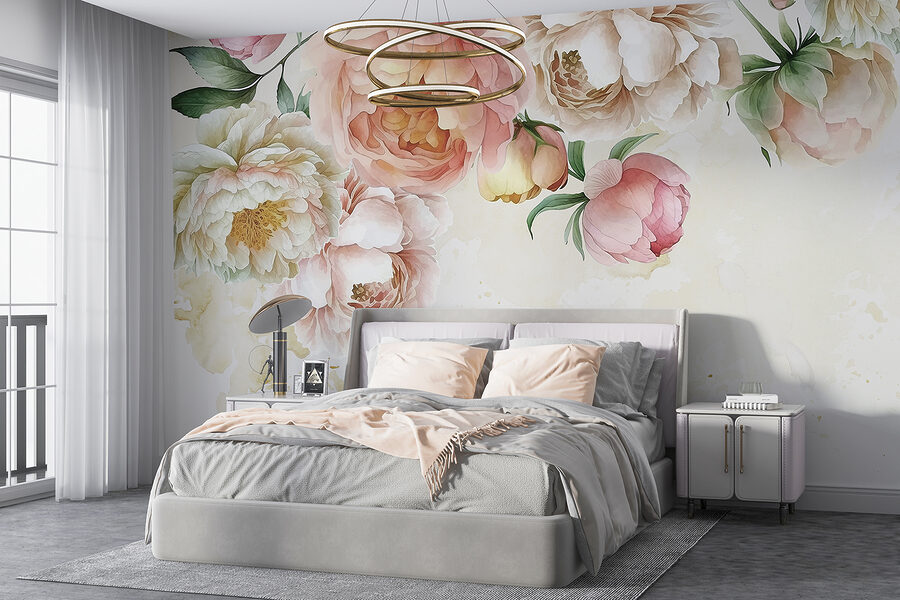 Grande plano de flores