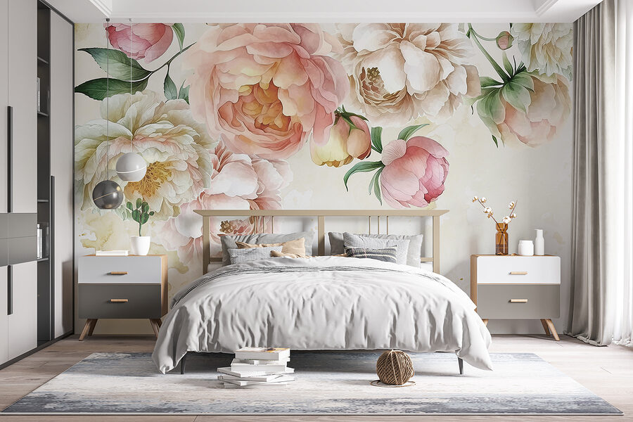 Grande plano de flores