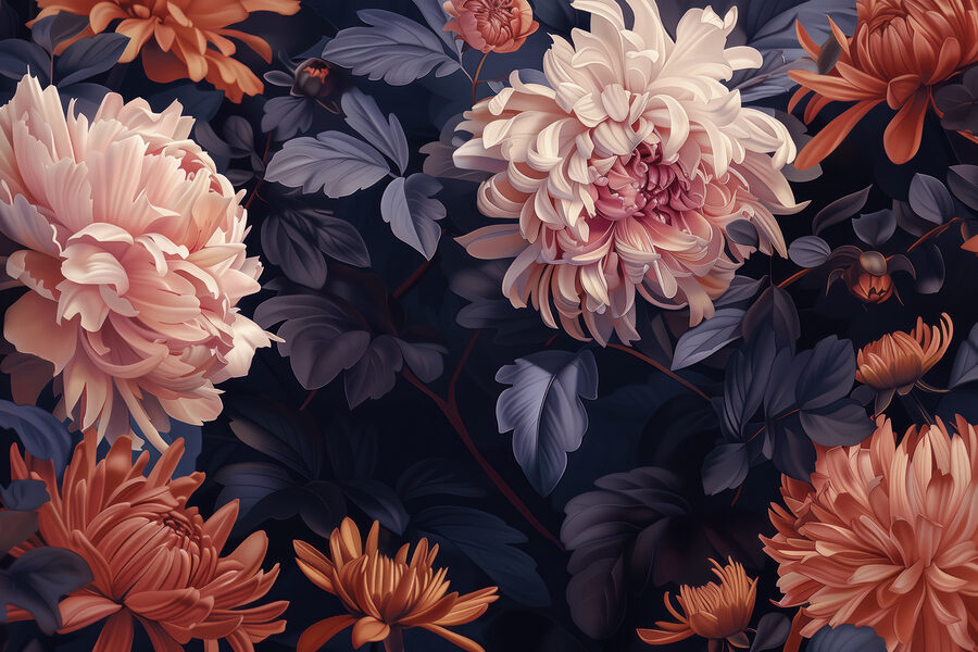 Papel de parede Grande plano de flores - Image 4
