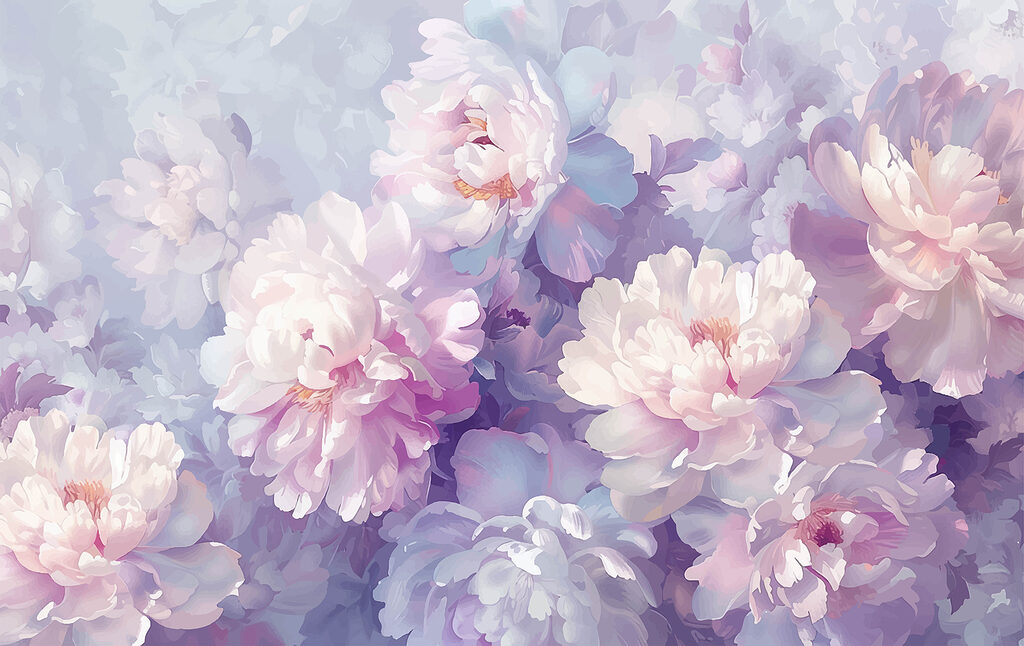 Grupo de flores sobre um fundo branco Grupo de flores sobre um fundo branco