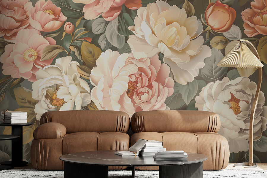 Papel de parede Grande plano de flores - Image 3