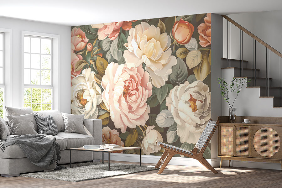 Papel de parede Grande plano de flores - Image 4