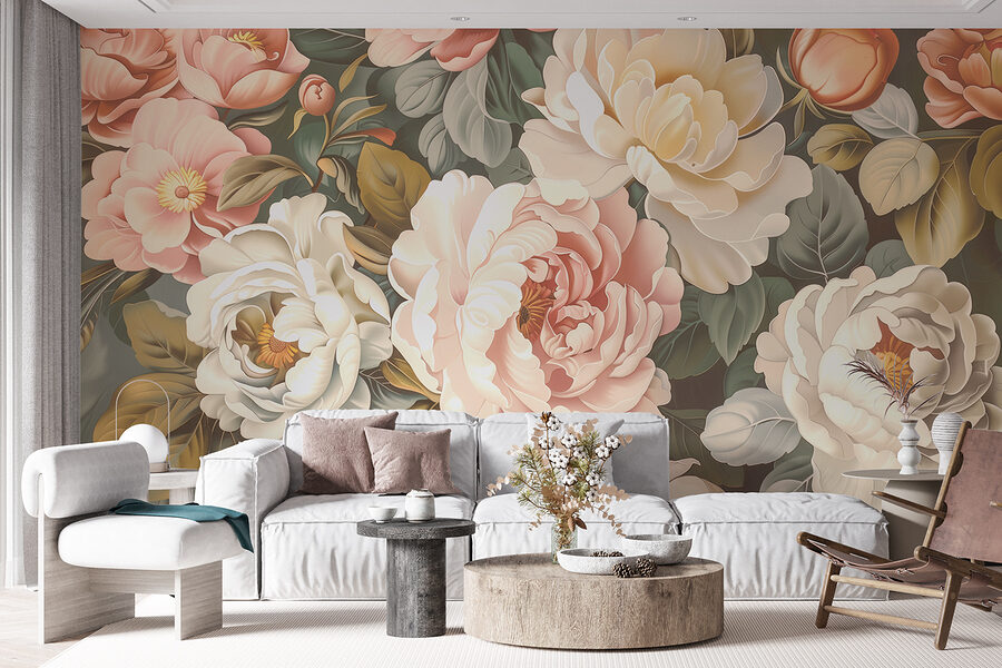 Papel de parede Grande plano de flores - Image 5