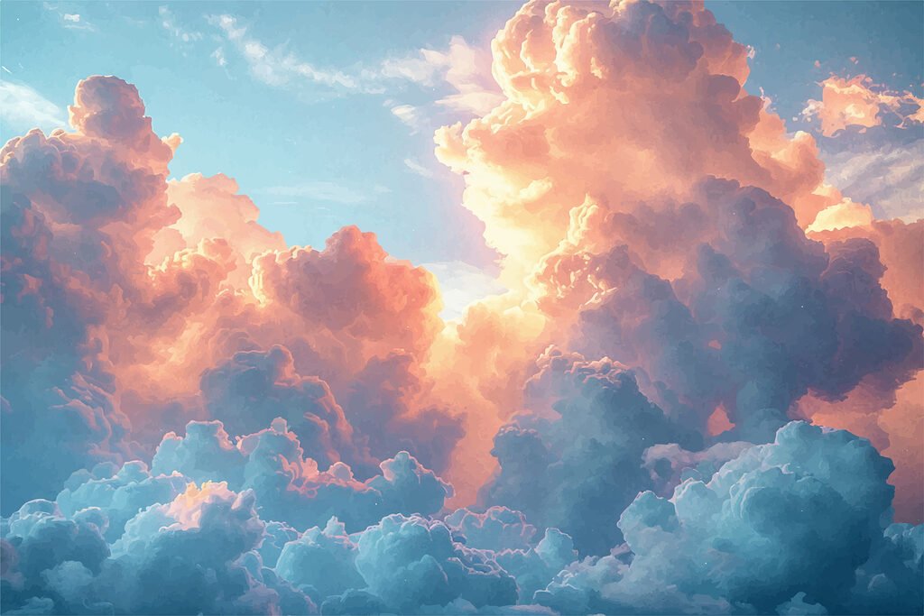 Céu azul com nuvens Céu azul com nuvens
