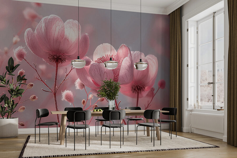 Grande plano de flores