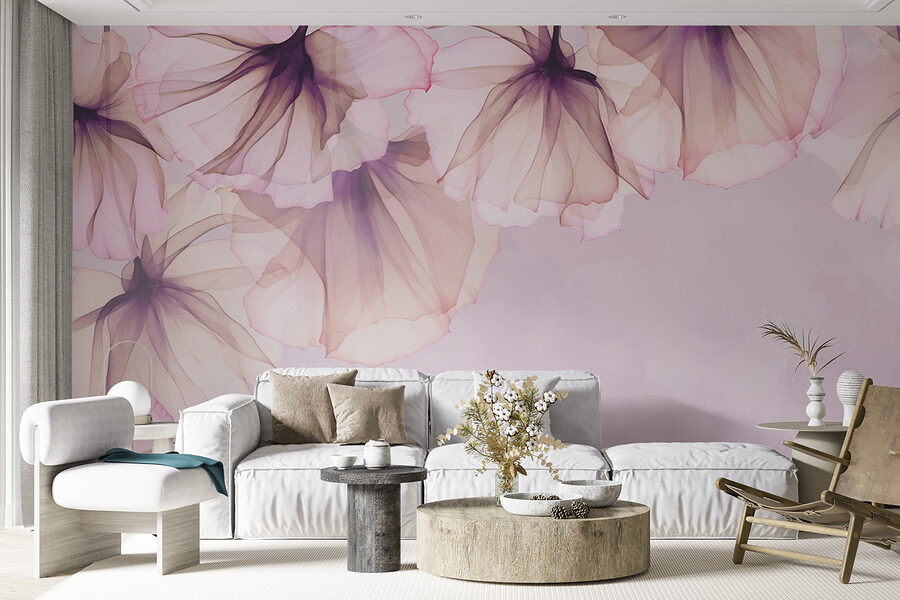 Grande plano de flores