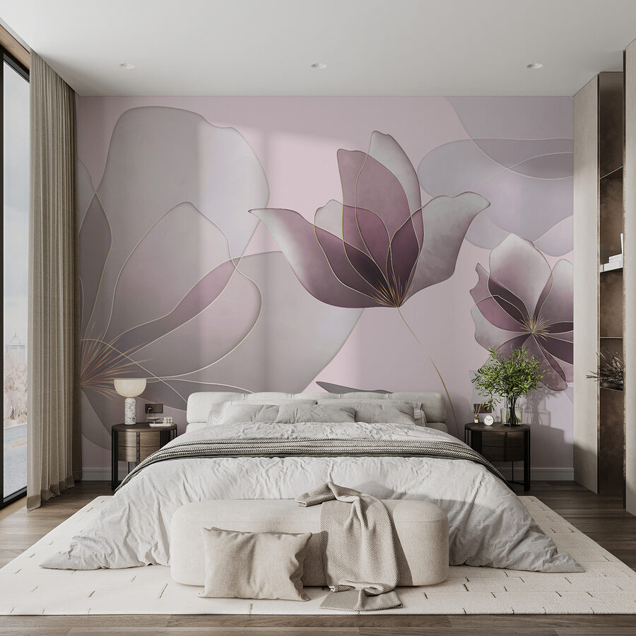 Grande plano de flores