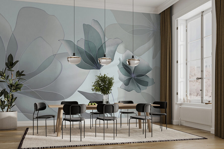 Grande plano de flores