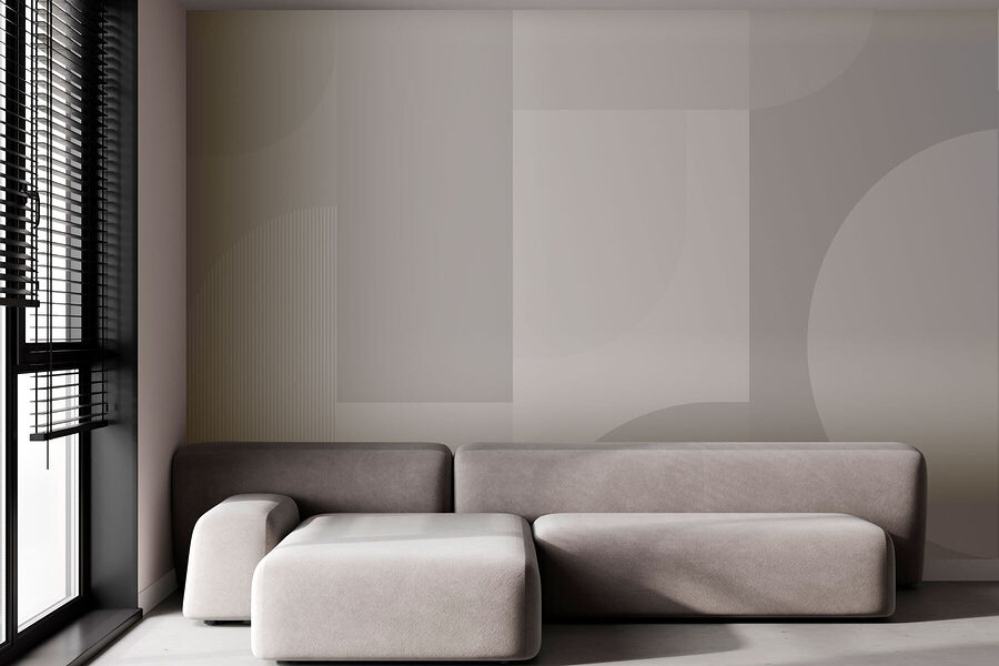 Papel de parede Fundo cinzento e branco - Image 2