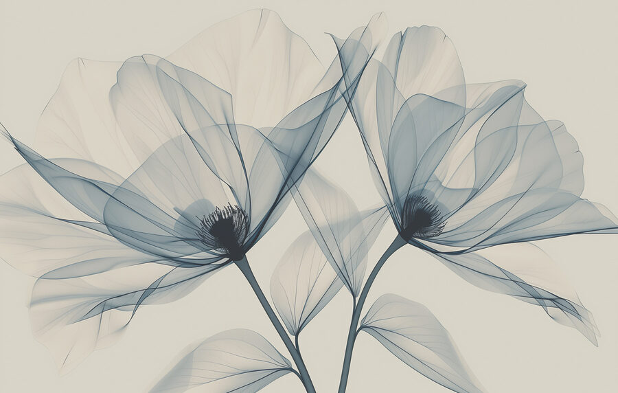 Grande plano de flores