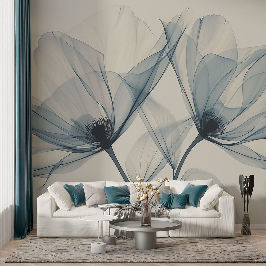 Grande plano de flores