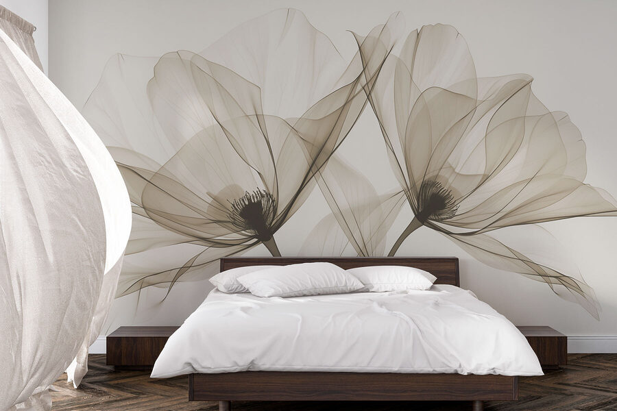 Grande plano de flores