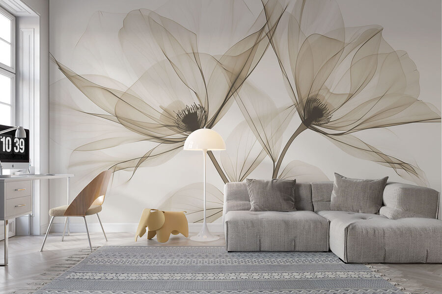 Grande plano de flores