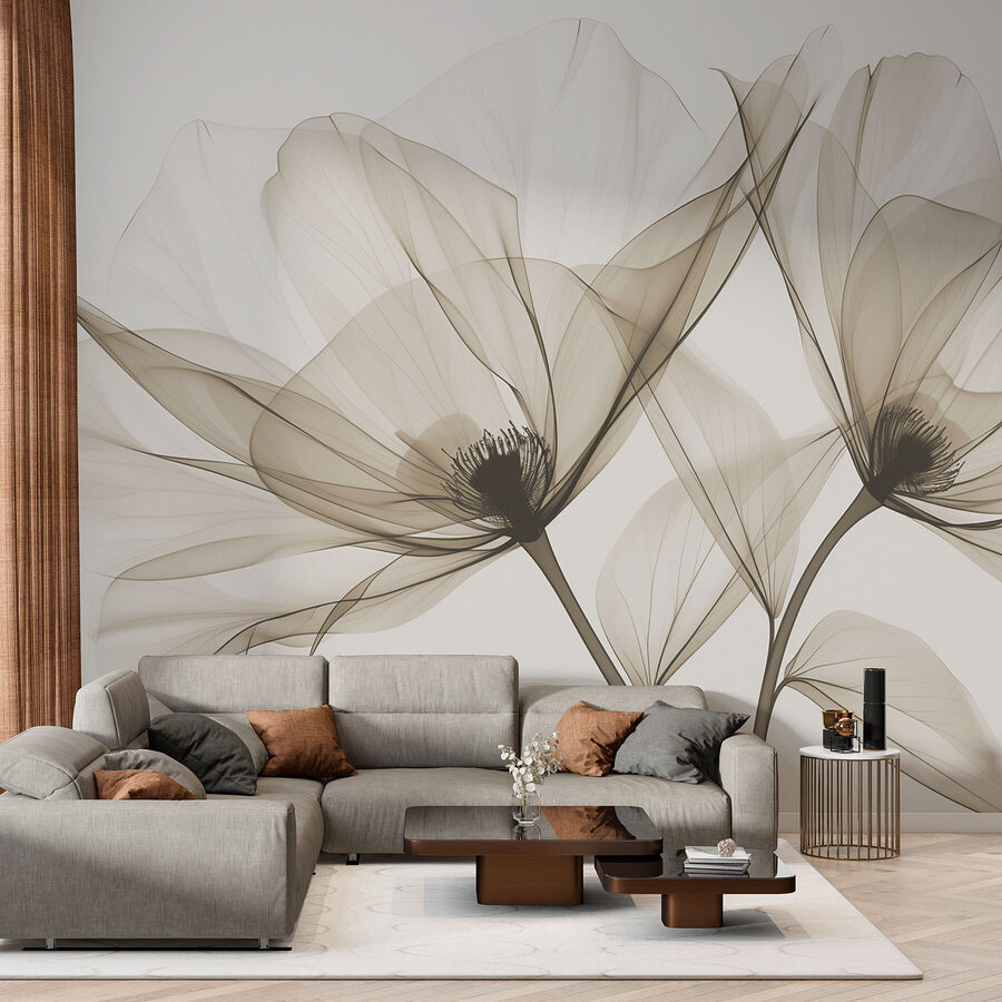 Grande plano de flores