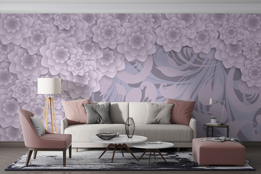 Grande plano de flores