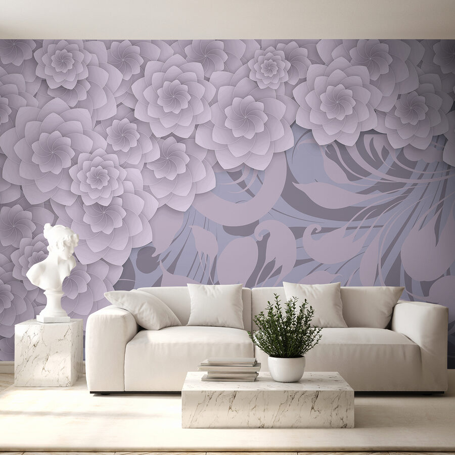 Grande plano de flores